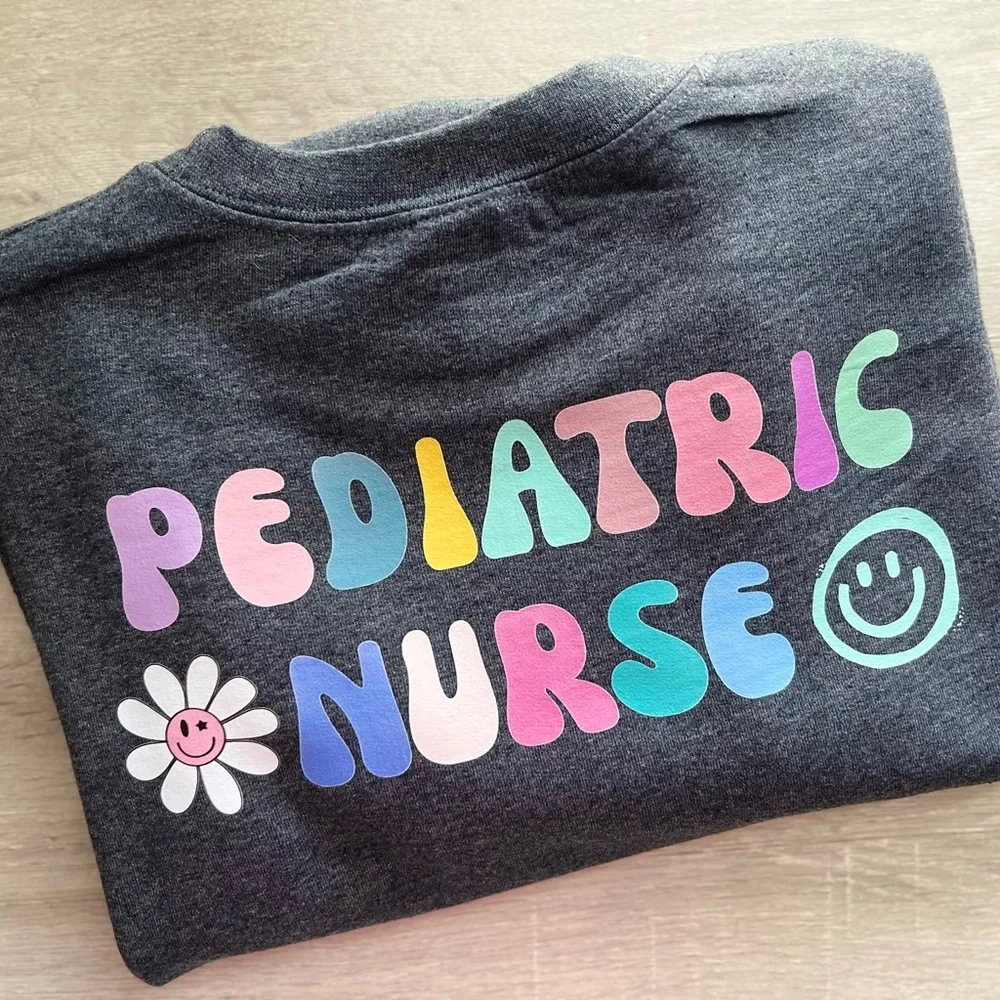 Pediatric Nurse Crewneck Sweatshirt - Made To Order - Picture 7 of 7